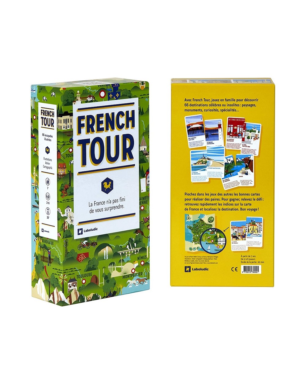 French Tour - La France n'a pas fini de vous surprendre - jeu de carte pour découvrir la France en 66 étapes