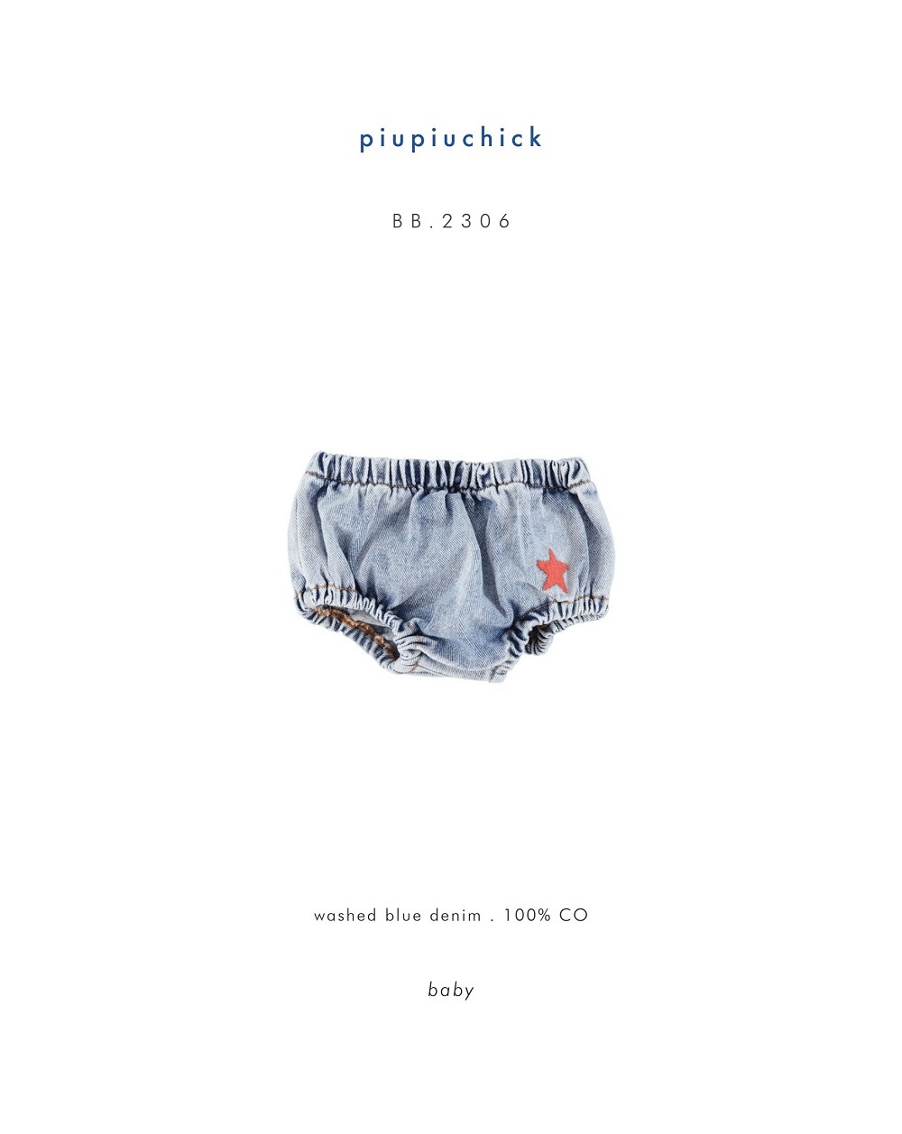 Piupiuchick - Bloomer denim - Blue jeans
